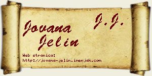 Jovana Jelin vizit kartica